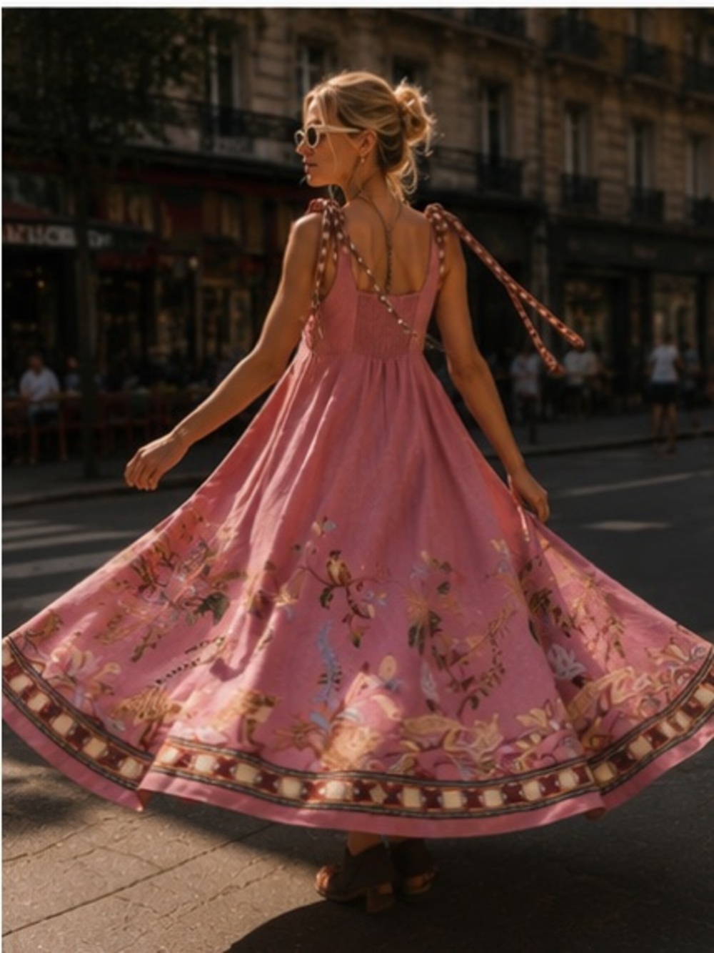 Alemais Zuri Dusty Rose Floral Border Maxi Dress last 3🔥🔥 - Picture 14 of 16